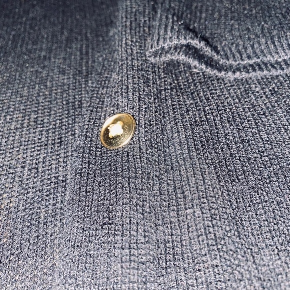 Loft size small long black cardigan with gold buttons - Picture 8 of 9